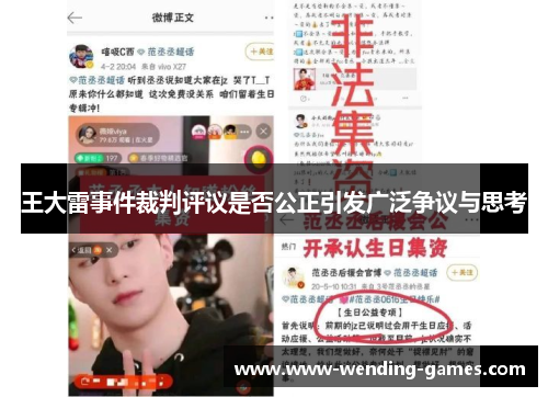 王大雷事件裁判评议是否公正引发广泛争议与思考