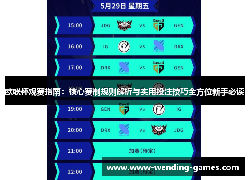 欧联杯观赛指南：核心赛制规则解析与实用投注技巧全方位新手必读